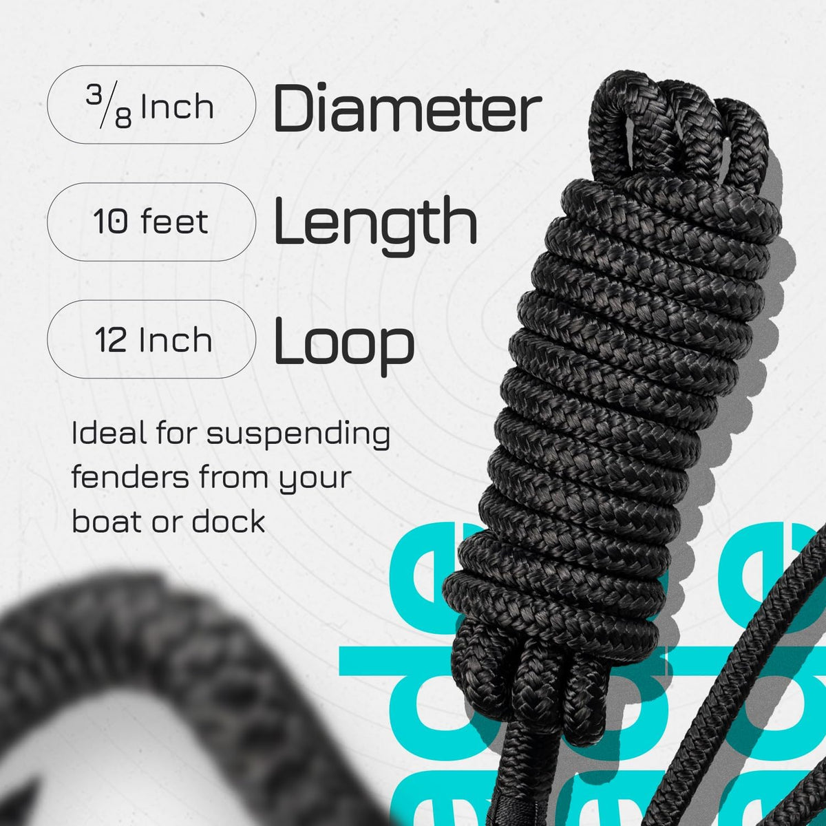 [3/8" x 10FT] FENDER LINES (2-PACK)