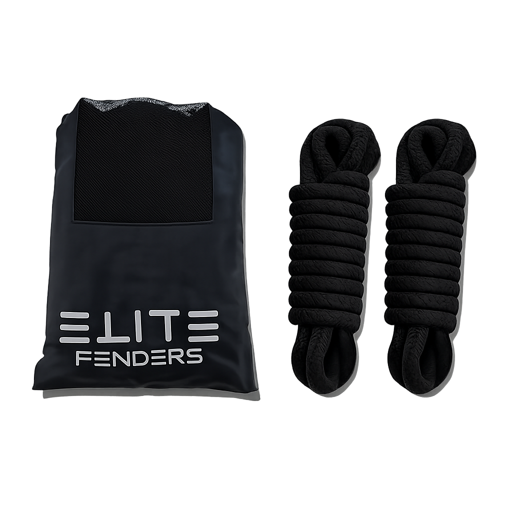 Black fender protectors with packaging 