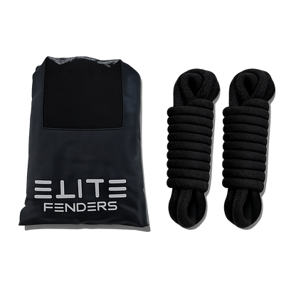 Black fender protectors with packaging 