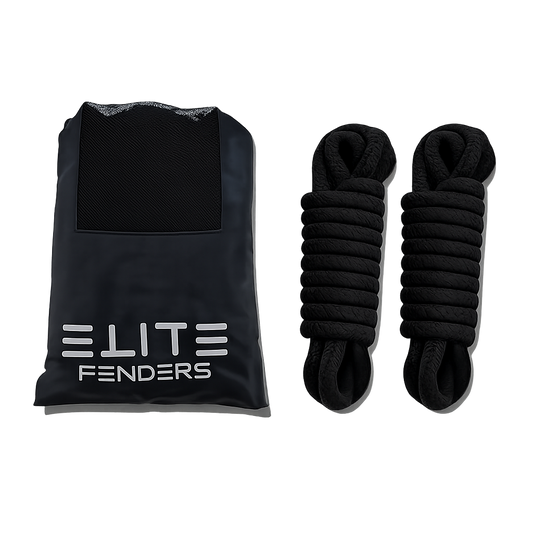 Black fender protectors with packaging 
