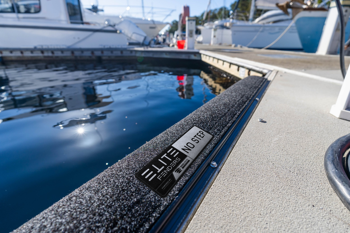 ELITE Dock Protection Bumper mounted along a dock edge
